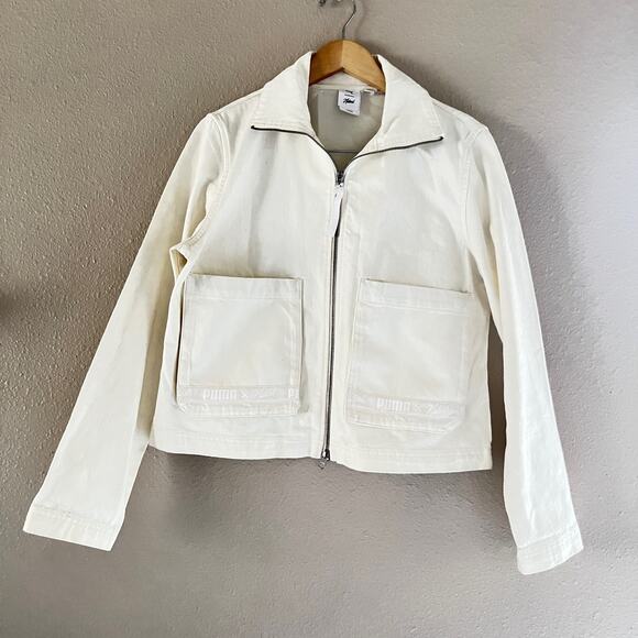 Puma X Naturel White Denim zip up jacket - Picture 2 of 8